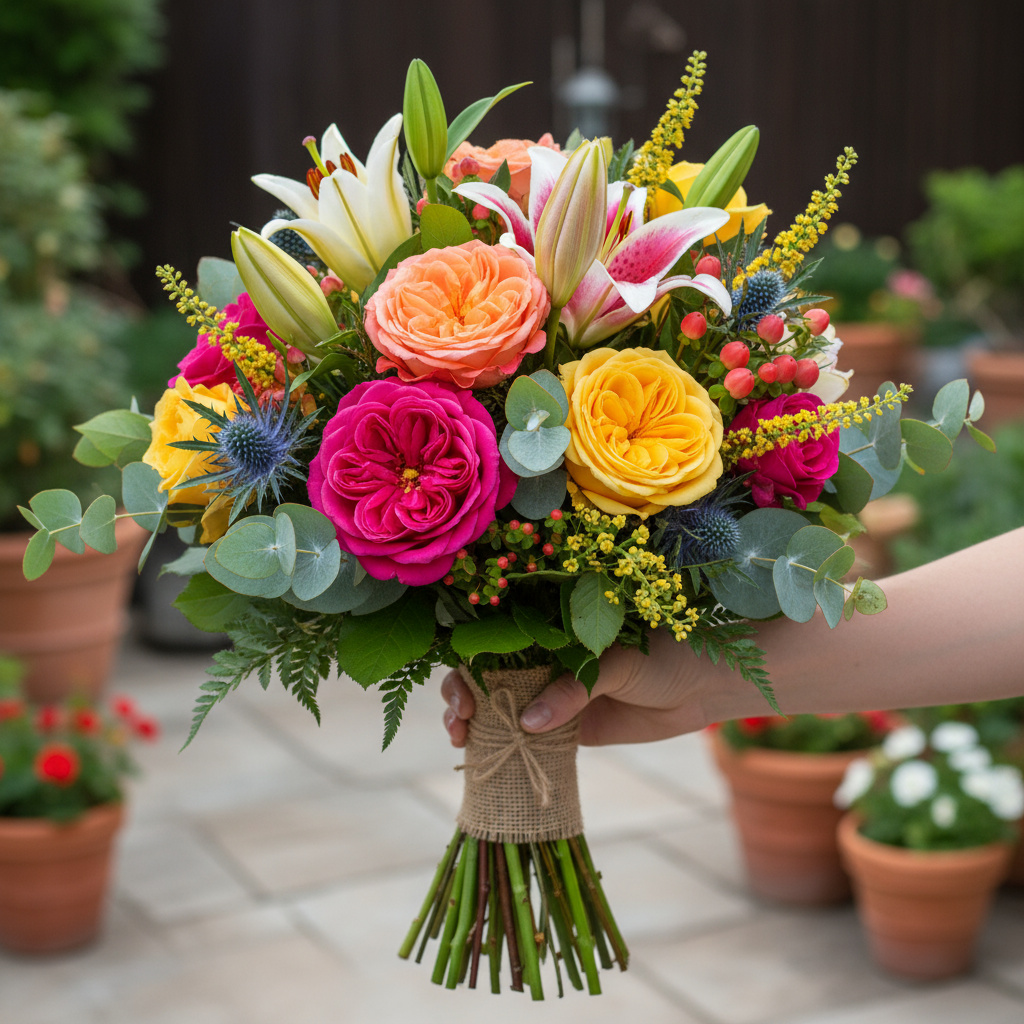 Vibrant custom bouquet